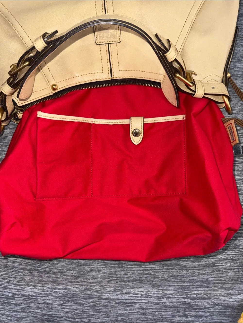 Dooney & Bourke Cream Florentine Kingston